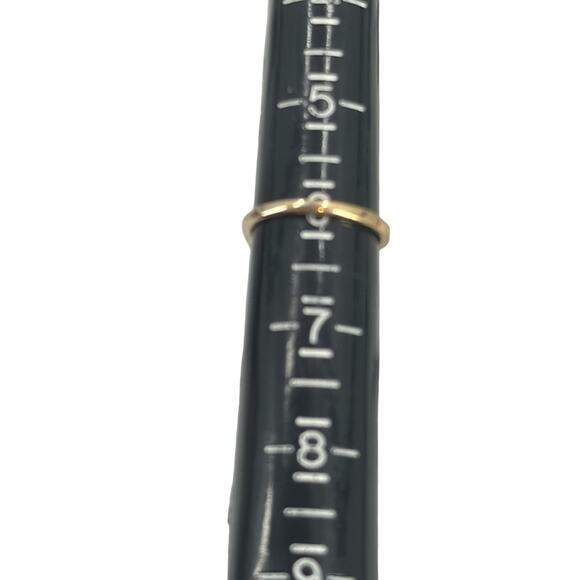 Red stone gold plated double stone ring - Picture 3 of 3